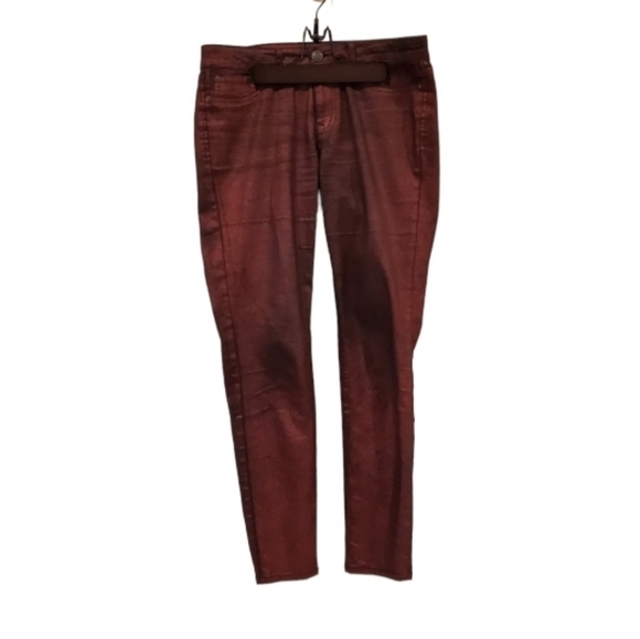 JESSICA  SIMPSON SIZE 29- Women's Red Shimmer Jeans - Picture 4 of 11